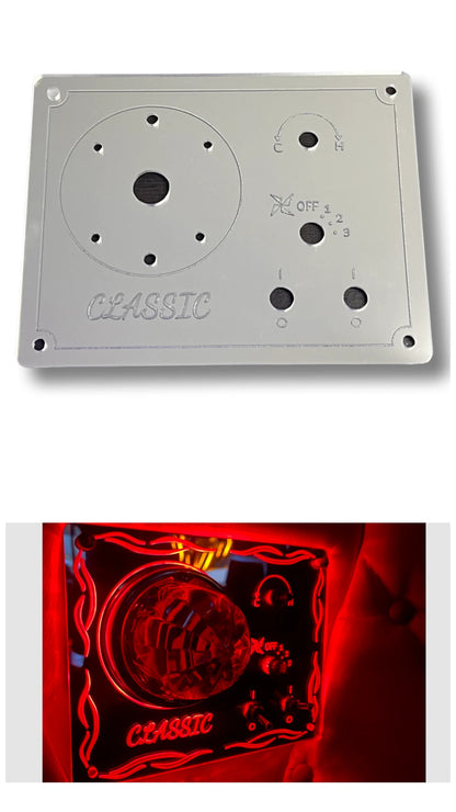 AC Control Panel Frame for Classic Sleeper (93334613600147) with Red LED Lights