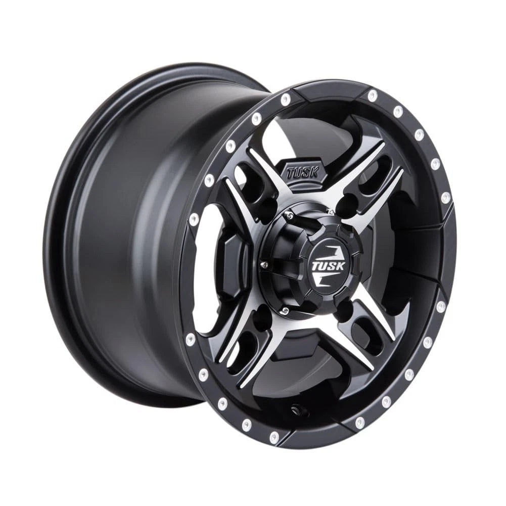 Tusk Beartooth Wheel 14x7 Machined/Black for Polaris Sportsman 800 (2008–2009) 185-277-0012