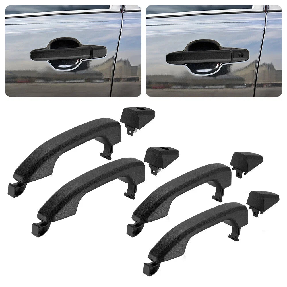 Set of 4 Exterior Door Handles for Chevy Silverado GMC Sierra (2014–2019)