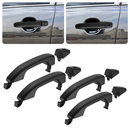 Set of 4 Exterior Door Handles for Chevy Silverado GMC Sierra (2014–2019)