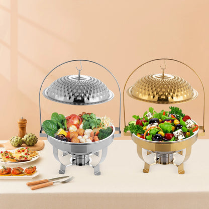 6.3qt Stainless Steel Food Warmer for Stove Countertop
