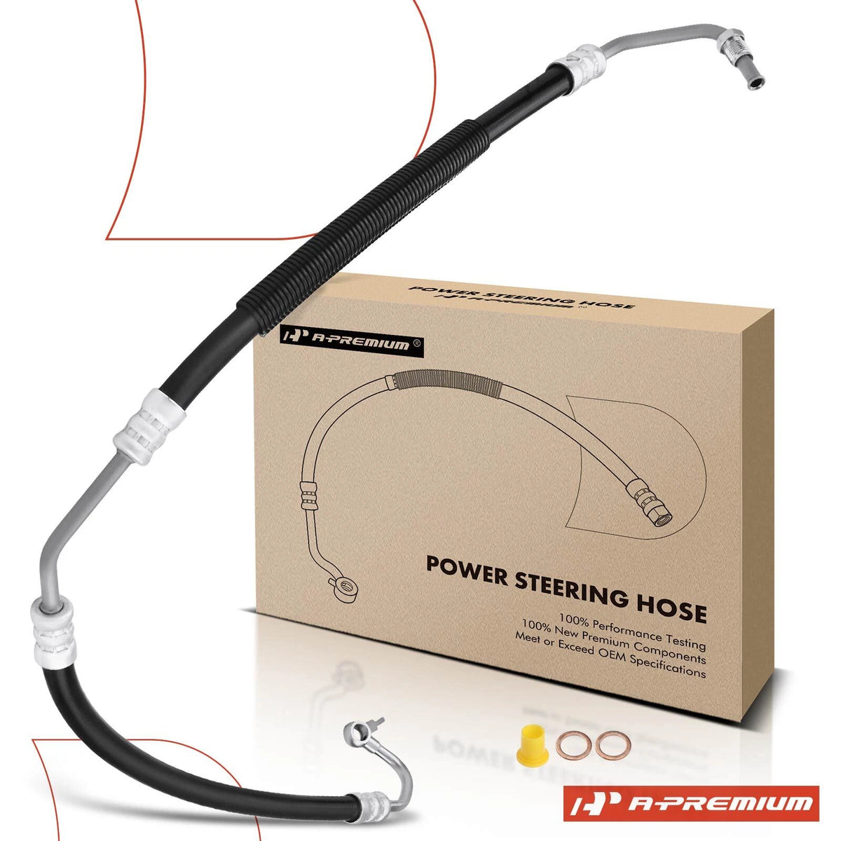 Power Steering Pressure Line Hose Assembly for Mazda Protege (1999–2001) B25D32410E, B25D32410F, B25D32410G