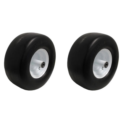 2PK Flat Free Wheel Tire Assembly 13x6.50-6 for Wright