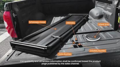3-Fold Tonneau Cover for Nissan Frontier (2005–2026) - Dustproof, 6ft