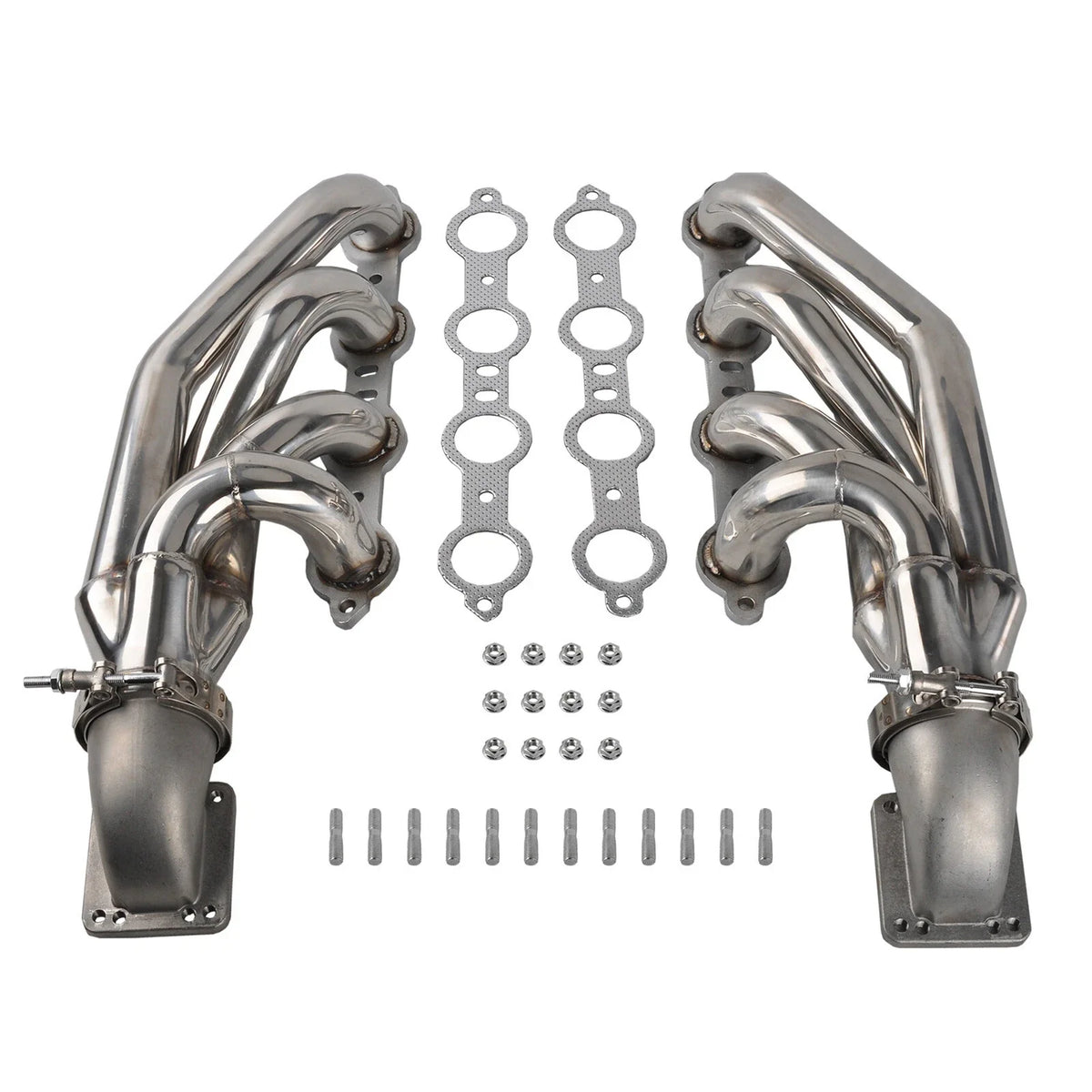 Turbo Exhaust Manifold + Elbow Adaptor T3 T4 V Band 3.0" for LS1 LS3 LS6 LSX V8 (2000–2023)