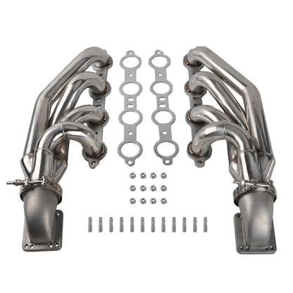 Turbo Exhaust Manifold + Elbow Adaptor T3 T4 V Band 3.0" for LS1 LS3 LS6 LSX V8 (2000–2023)