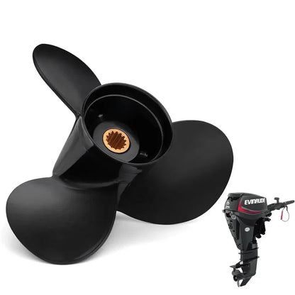 10.1 x 13 Boat Propeller for Johnson Evinrude 15HP-35HP (14 Spline Tooth)