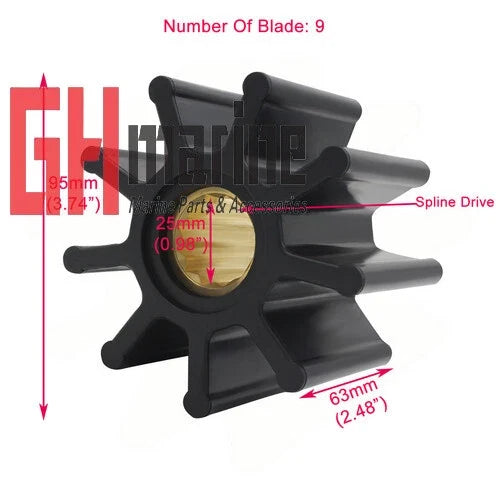 Engine Flexible Impeller for DAF D 620, DK 1160 (MY)