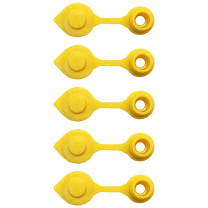Set of 5 Yellow Fuel Gas Can Jug Vent Caps for