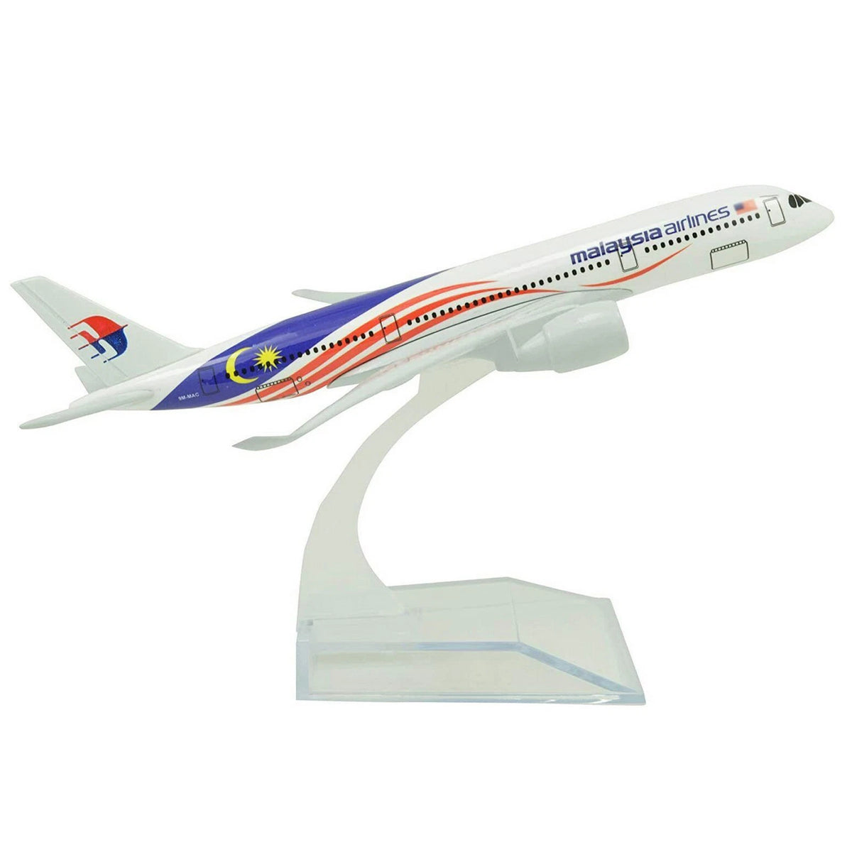16cm A350 Malaysia Airlines Airplane Model with Display Stand