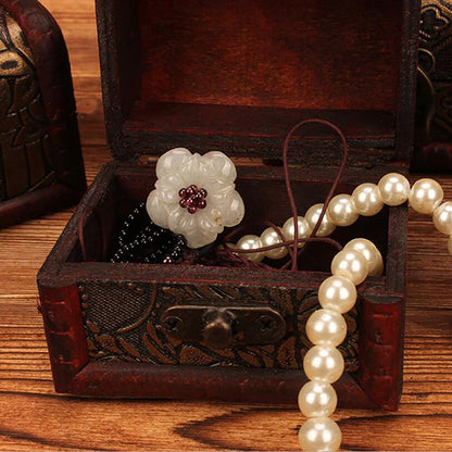 Antique Wooden Pocket Watch Jewelry Display Case Showcase