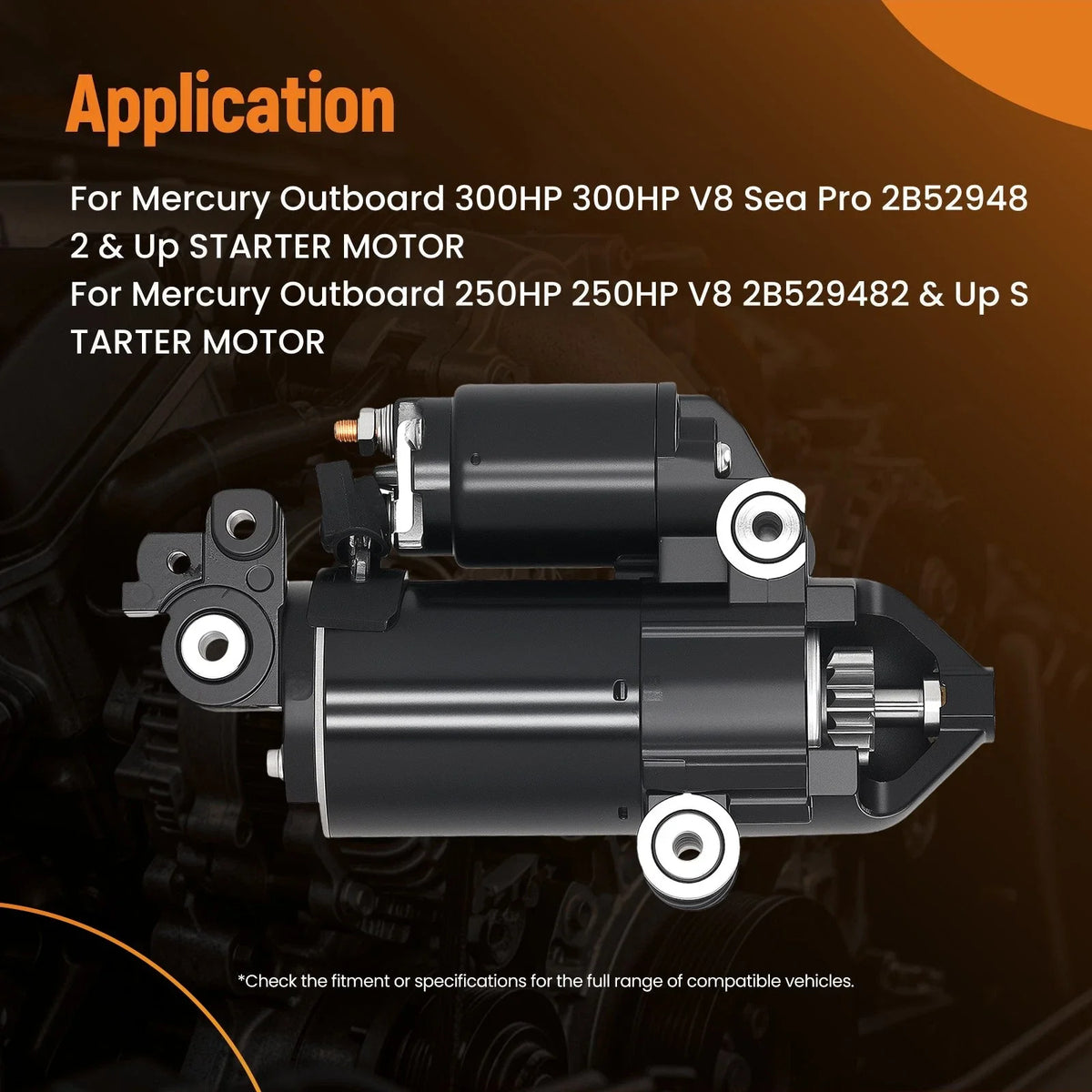 Starter Motor for Mercury Mariner (8M0074530, 8M0099252, 8M0142679)