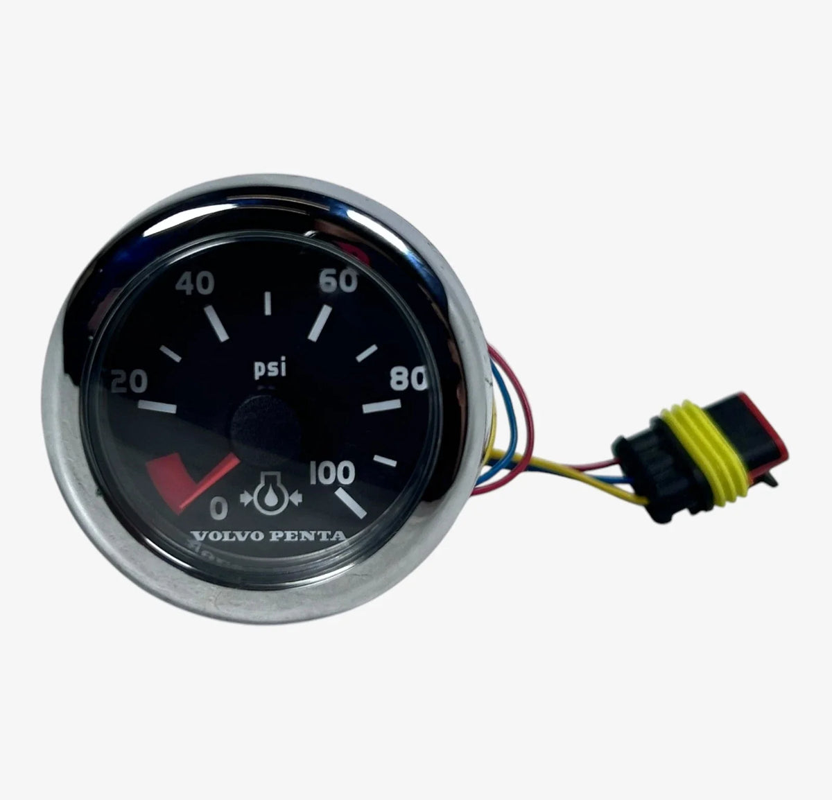 Oil Pressure Gauge 0-100 psi for Volvo Penta VP874574 (No Crack)