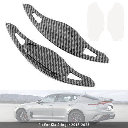Carbon Look Paddle Shifter Extensions for Kia Stinger (2018–2023)