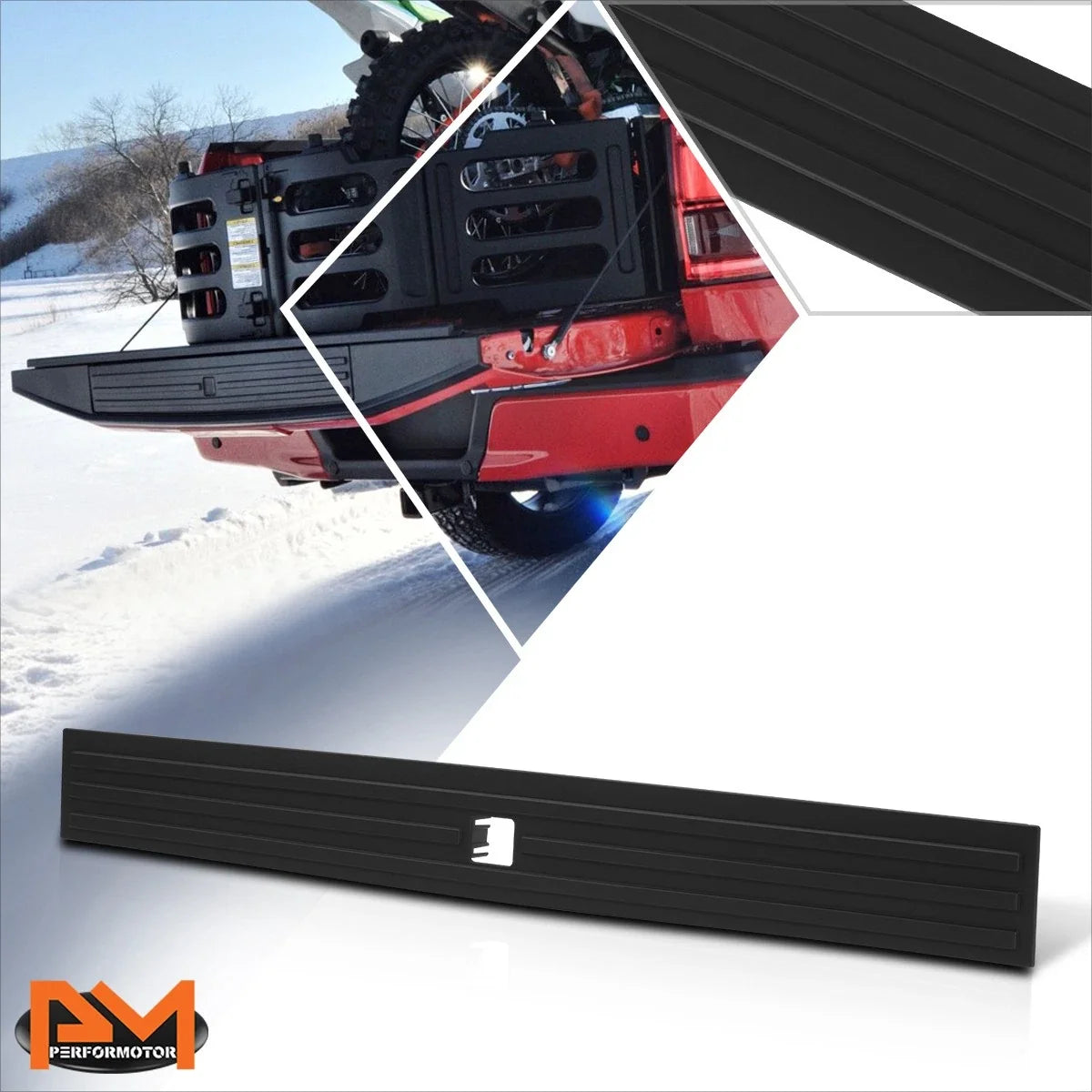Rear Upper Tailgate Molding for Ford F-150 (2015–2020) - Black