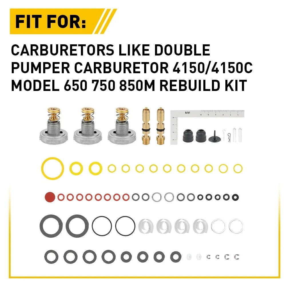 Carburetor Rebuild Kit for Double Pumper 4150/4150C (650, 750, 850M)