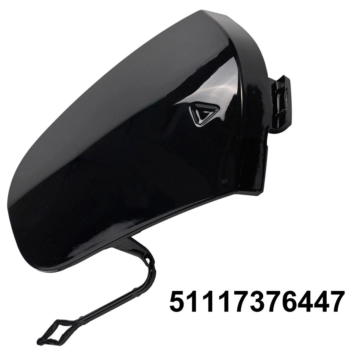 Gloss-Black Front Bumper Tow Hook Eye Cover for Mini Clubman F54