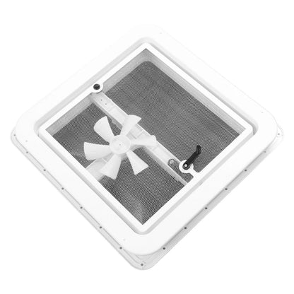 12V Reversible RV Roof Vent Fan Kit for Camper (14" x 14")
