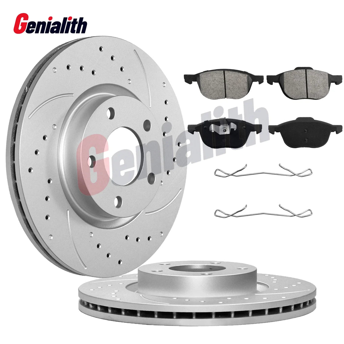 Front Disc Brake Rotors + Brake Pads for Mazda 5, Mazda 3 (2006–2012)