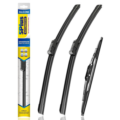 Set of 2 Silicone Windshield Wipers for 2024-2021 (22"+22")
