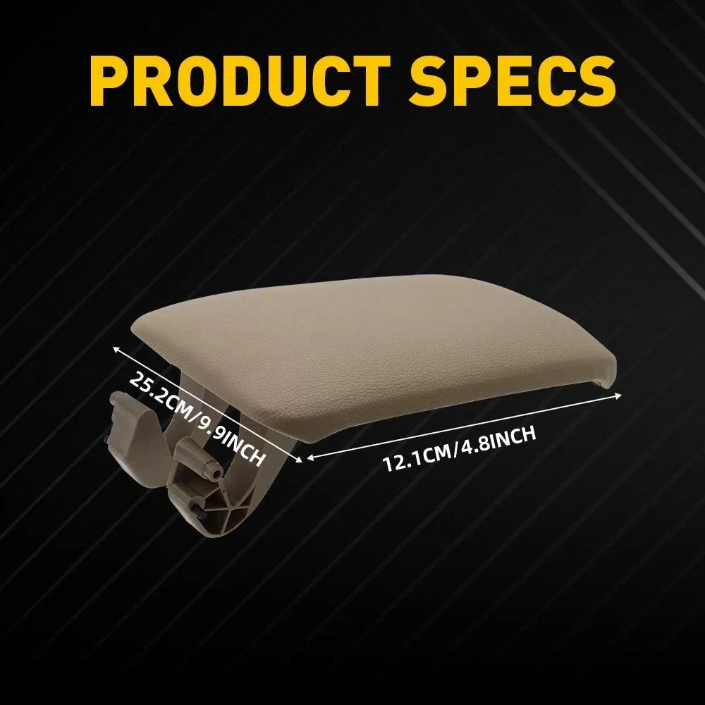 Beige Leather Armrest Center Console Lid for Audi A3 8P (2003–2012) 8P0864245P EXV