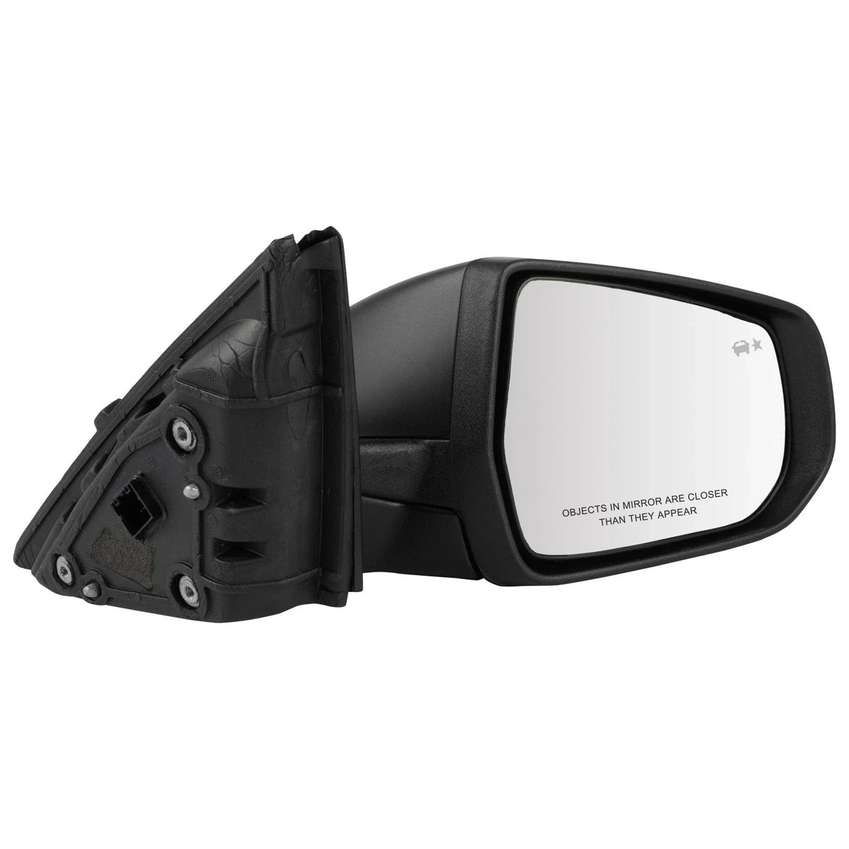 Right Rear Door Mirror for Chevrolet Malibu (2016–2021) Heated, Object Warning, 12 Pins