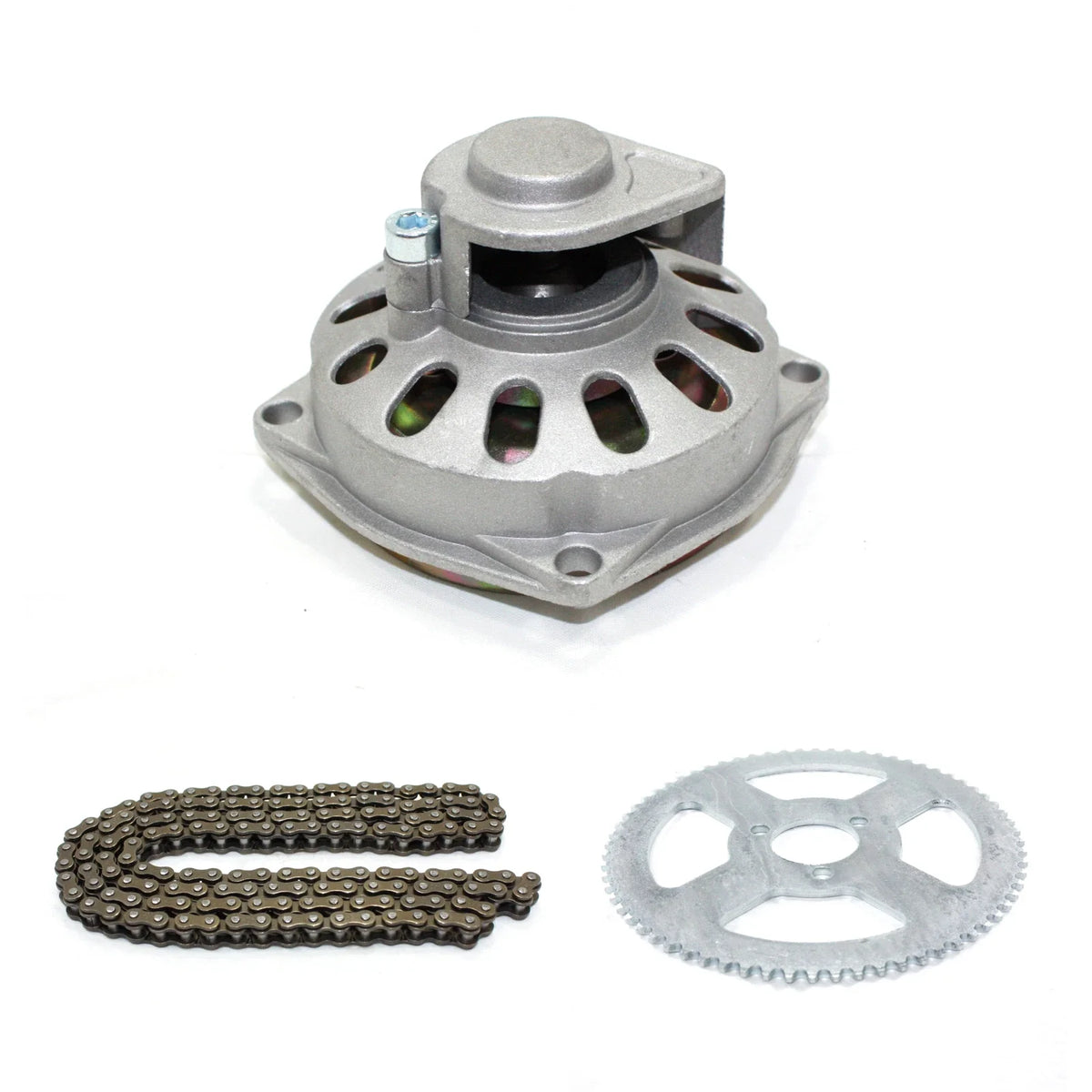 Clutch Drum Bell Housing + Chain + Sprocket for 49cc Pocket Quad ATV (2000–2023)