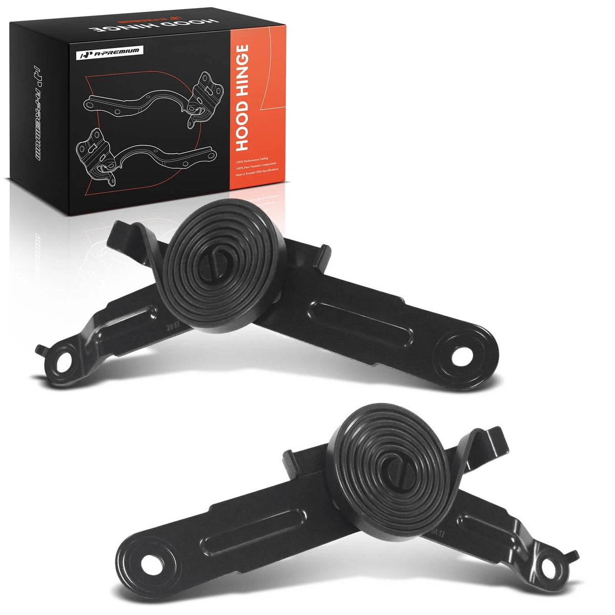 2X Hinge Front Left & Right Hood for Chevy Silverado 1500 GMC (15035591, 15035592, GM1236115, GM1236116)