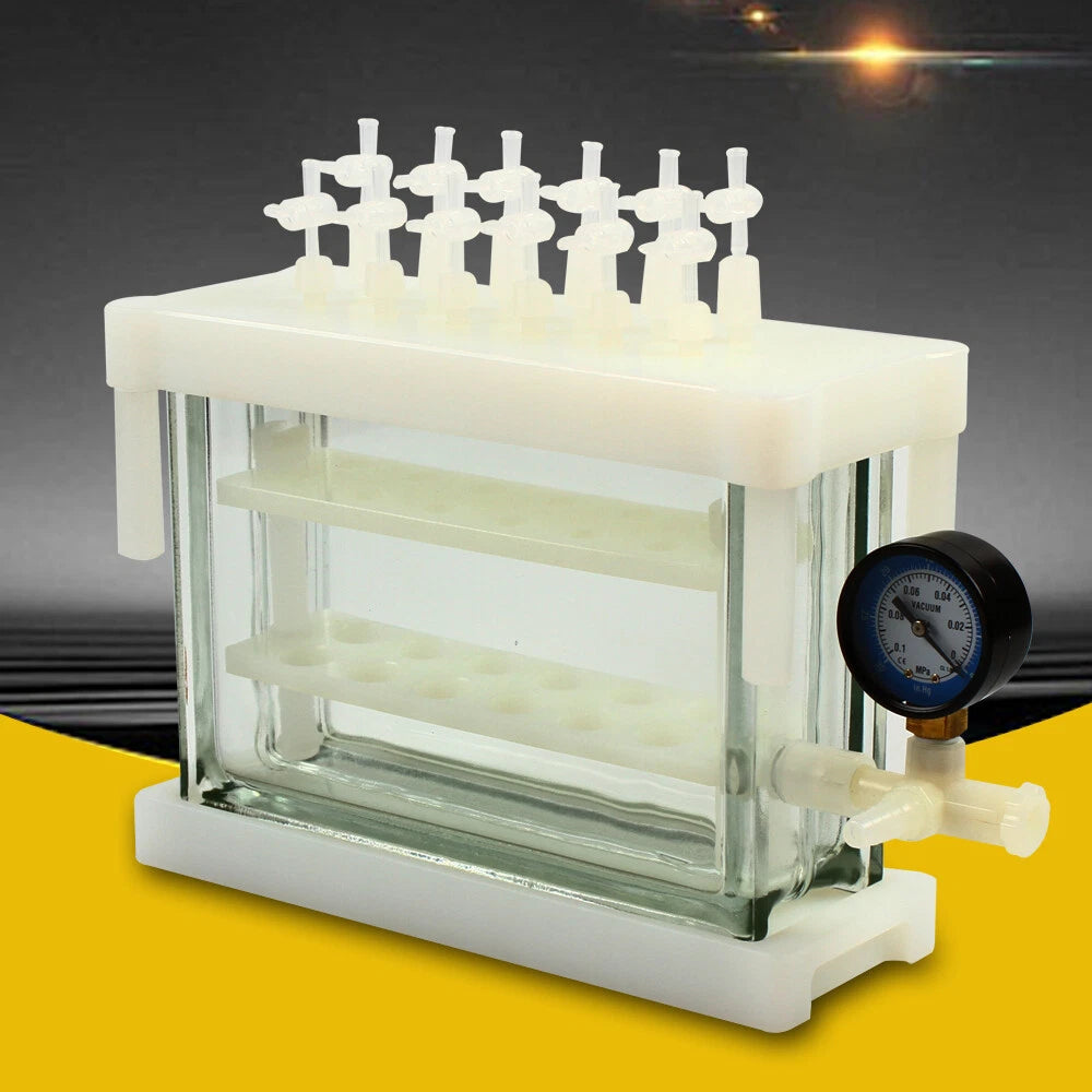 12 Position Solid Phase Extraction Vacuum Manifold Chamber for Lab Testing