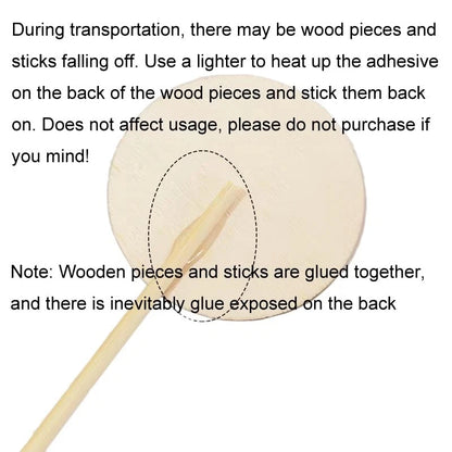 6-Piece Wooden Star Fairy Wands for DIY Crafts (Christmas)