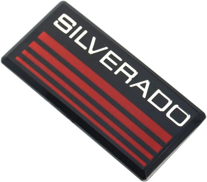 2X Cab Emblem Badge Decal Plate for Chevy Red Line