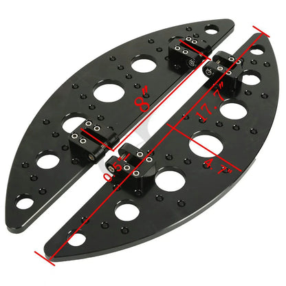 Half-Moon Floorboard Footboards for Harley Touring Street Glide (1986–2024)
