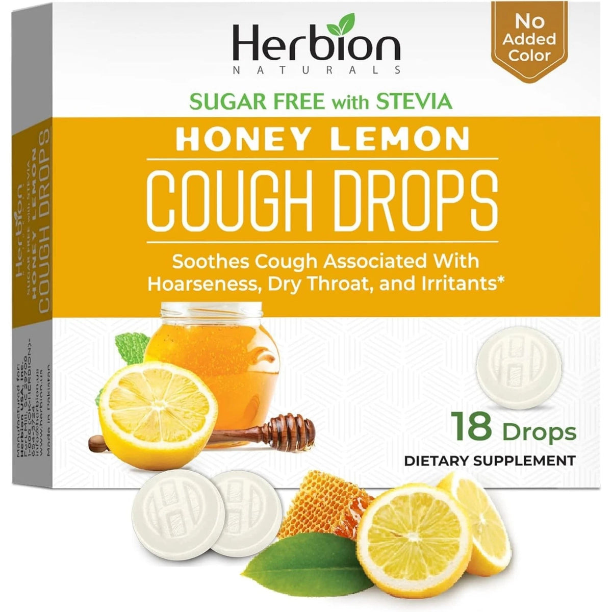Cough Drops Sugar-Free for HERBION Naturals (18 Count)