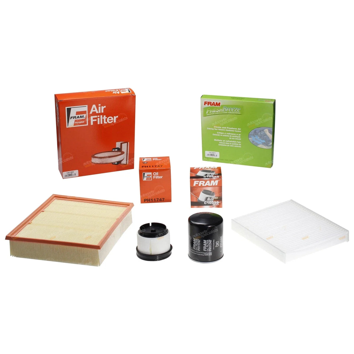 Oil Air Fuel Cabin Filter Kit 3.0L 4cyl for Isuzu D-Max MU-X (2012-2019)