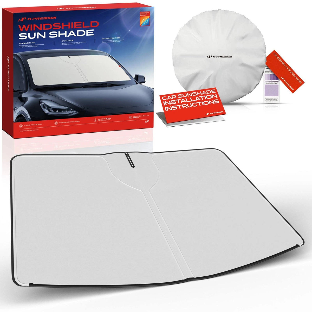 Front Windshield Sun Shade for Honda Accord (2023–2026) - Flame Retardant