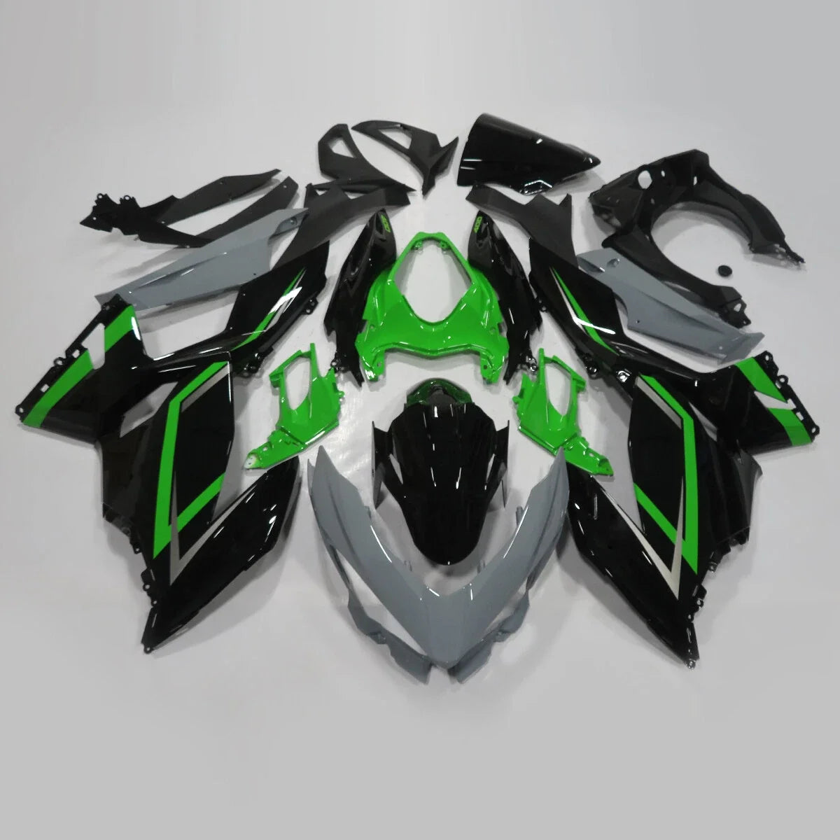 Fairing Kit for Kawasaki Ninja 400 (2018–2023) Nardo Gray Green Bodywork