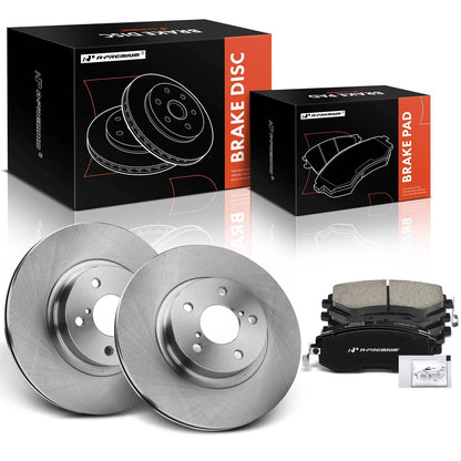 Set of 4 Front Disc Brake Rotors & Ceramic Pads for Subaru Impreza (2002–2011) 31247, BR31247, P-929