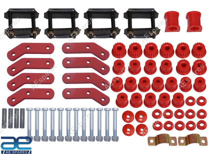 2" Lift Boomerang Shackle Kit + Bushings for Suzuki Samurai (1986–1995)