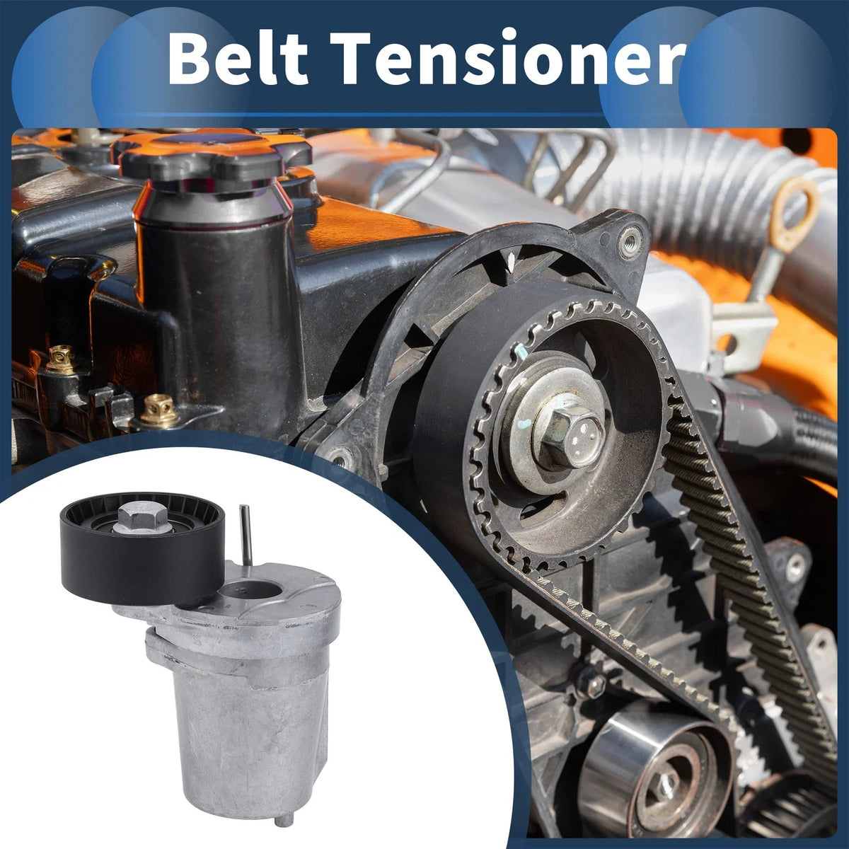 Belt Tensioner for BMW 5 E60 520d Saloon Diesel (2005–2009) No. 11287800334
