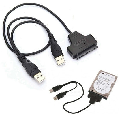USB 2.0 to 2.5" HDD SATA Hard Drive Cable Adapter for SATA SSD & HDD