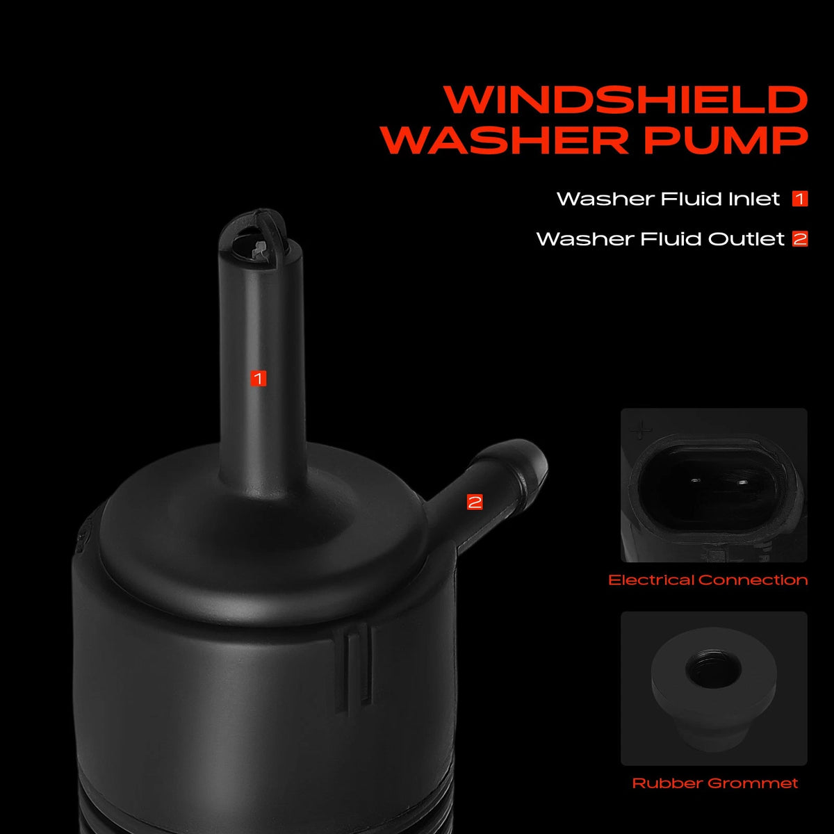 Windshield Washer Pump for Buick Electra Regal (19244681)