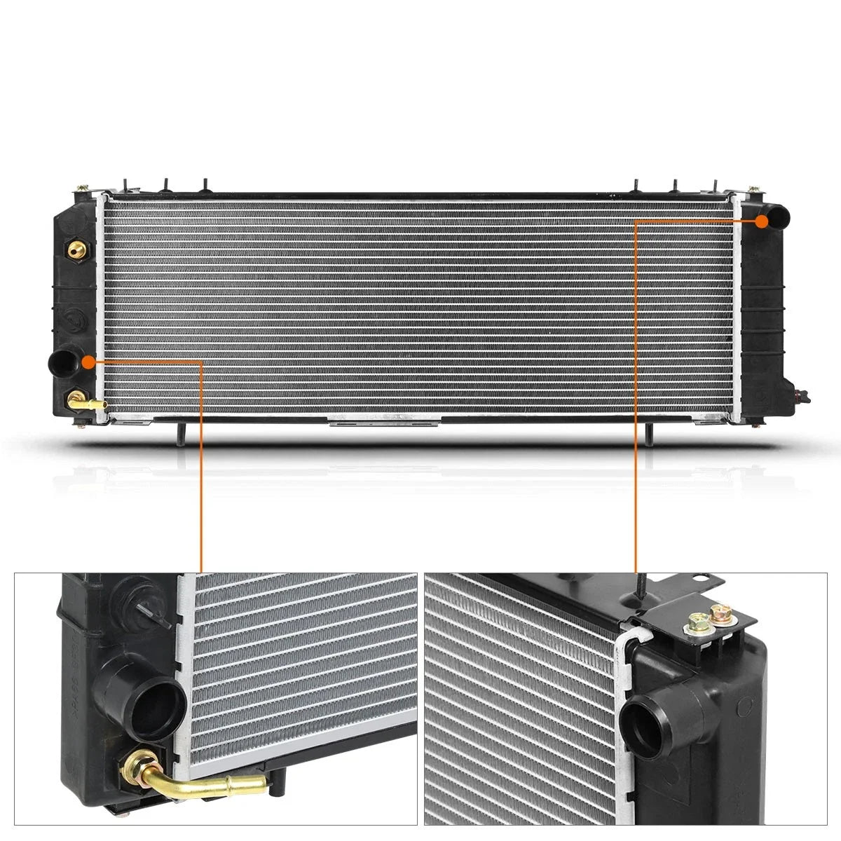Aluminum Radiator DPI-78 for Jeep Cherokee Comanche Wagoneer (1984–1990)