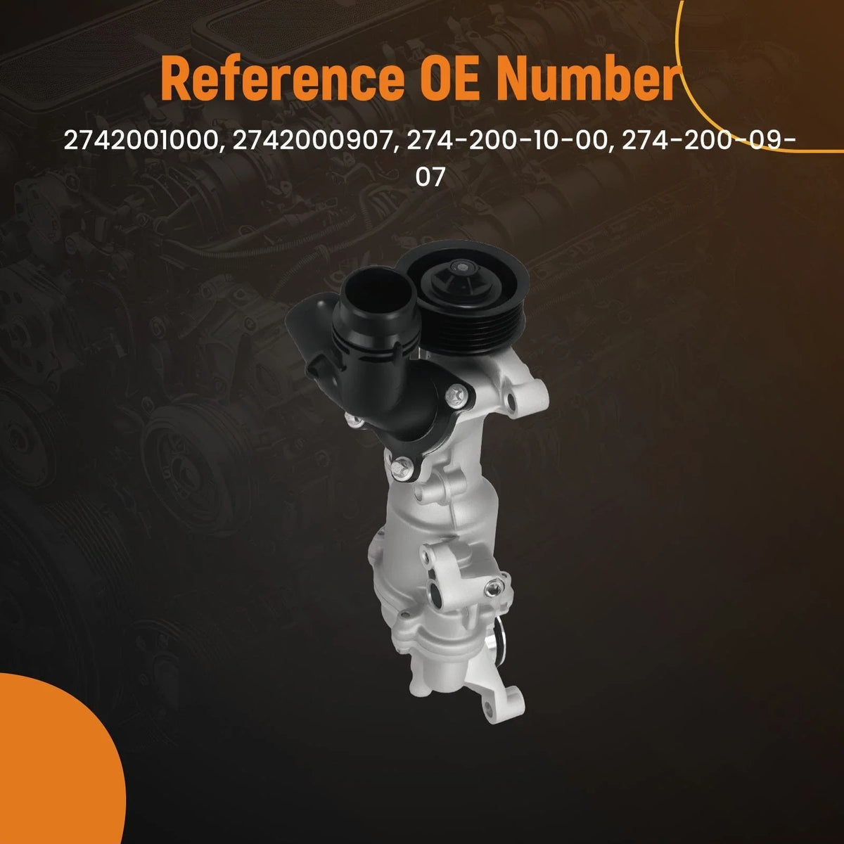Motor Cooling Pump for Mercedes Benz Metris 2.0L (2016–2020) 274-200-09-07