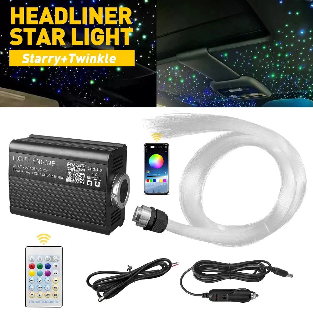 500pcs Fiber Optic Star Light Kit for Home Car Ceiling