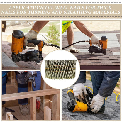 2-Inch Coil Siding Nails - Full Round Head for Reliable Construction