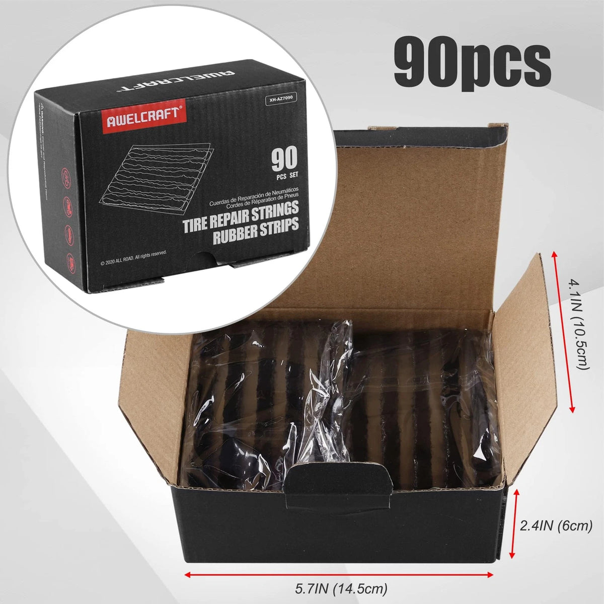 90pcs Tire Repair Strings for Automotive Tool