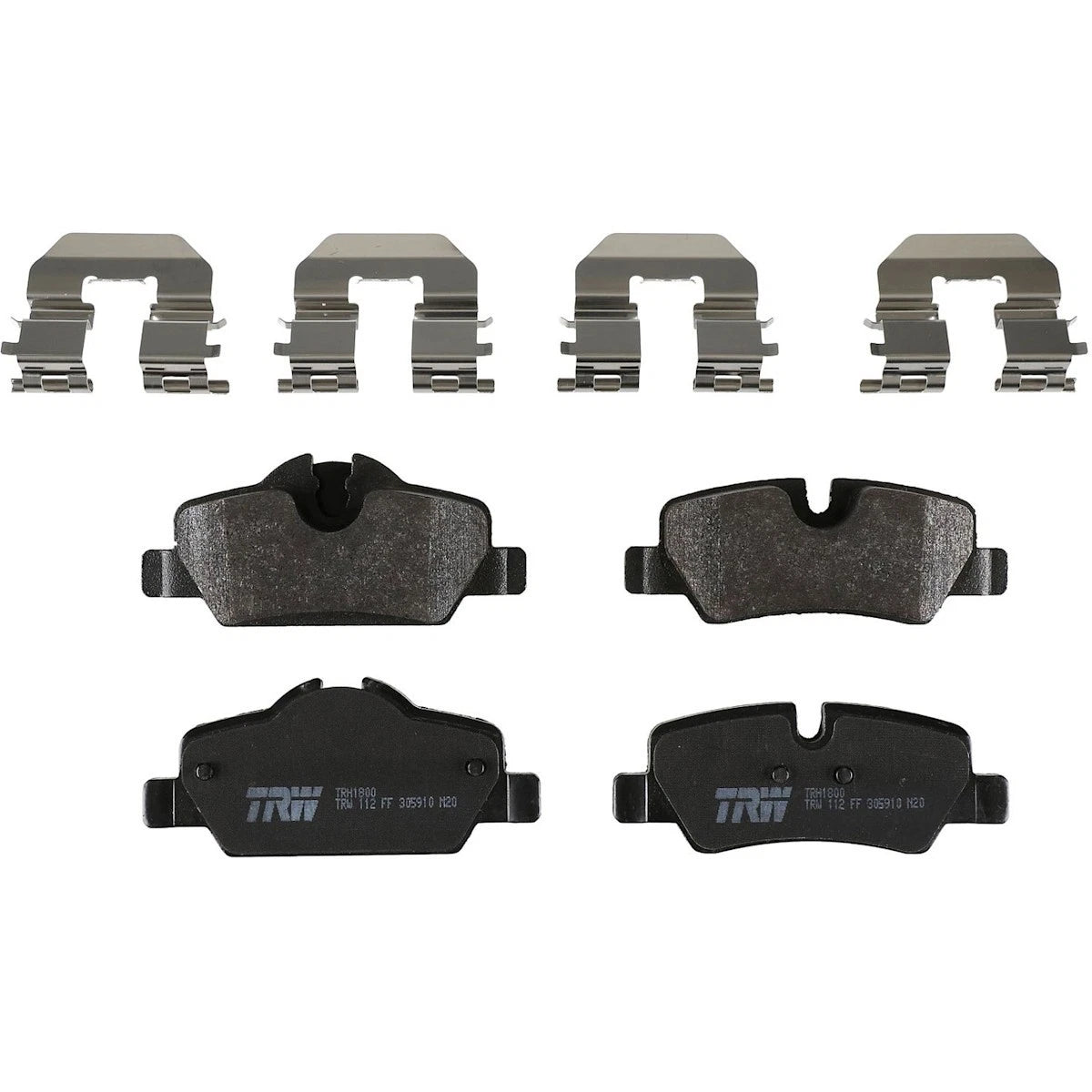 2X TRH1800 Brake Pad Set Rear for Mini Cooper (2014–2023)