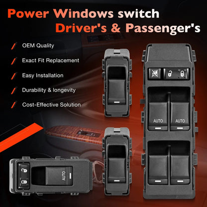 Power Window Door Control Switch for Jeep Chrysler 200 300 Dodge Charger (2006–2014)