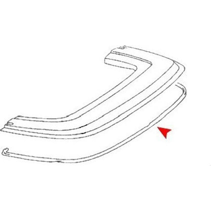 Convertible Top Case Seal for Mercedes-Benz (107 1971–1989) E6-U0012AN, 107 758 0198