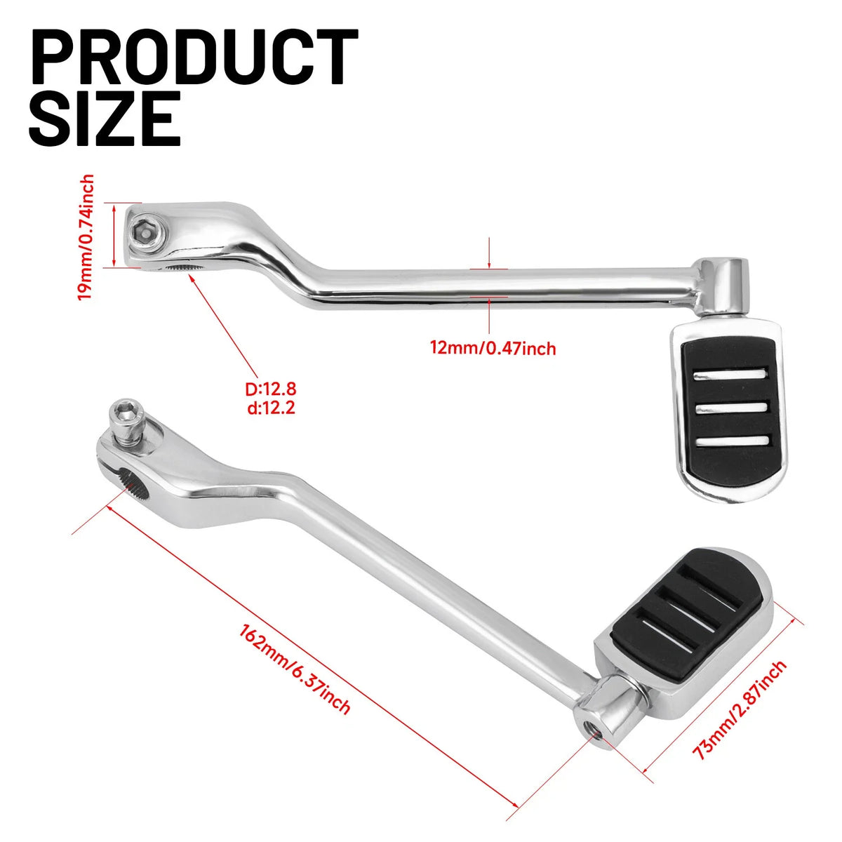 Heel Toe Shift Lever Shifter Pegs for Harley Touring Road King Glide Softail